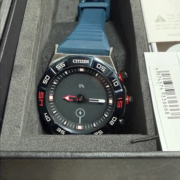 Citizen CZ Smart 44mm Unisex Stainless Steel Hybrid Watch Blue Band